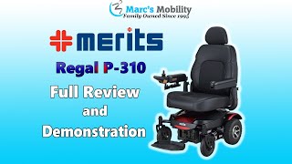 Merits Regal P310 Rear Wheel Drive Basic Power Wheelchair  Review and Demonstration [upl. by Klaus]