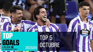 TOP GOLES Octubre LALIGA Hypermotion 20232024 [upl. by Eidnyl821]