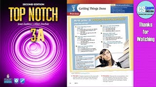 Top Notch 3 Unit 3 Lesson 0 Preview Getting Things Done [upl. by Notsnhoj]