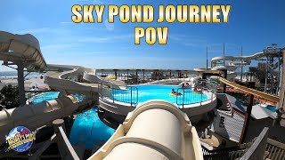 Sky Pond Journey POV Moreys PiersRaging Waters Tube Slide  NonCopyright [upl. by Ainsworth215]