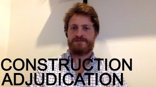 CONSTRUCTION ADJUDICATION [upl. by Lizette212]