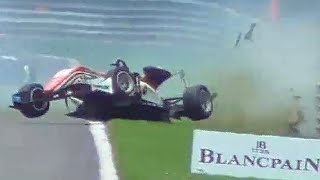 BIG CRASH Formula 3 European Championship at 24H of SpaFrancorchamps 2017 [upl. by Aysab]