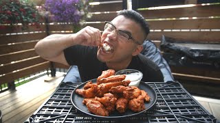 How to Cook TRADITIONAL BUFFALO WINGS  MUKBANG [upl. by Rocray753]