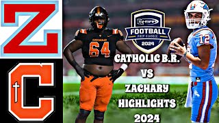 Zachary vs Catholic BR 2024  INTENSE Louisiana High School Football [upl. by Ayrolg411]