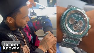 Keyglock Just Got Himself A New Pristine Timepiece From Pristine Jewelers For His Birthday [upl. by Anirok]