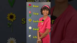 Types of Flowers🌻 Kids English Words  Adi Keshari Connection shorts [upl. by Eniloj]