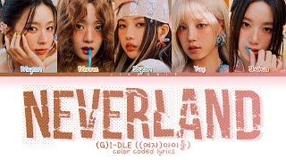 GIDLE Neverland Lyrics Color Coded Lyrics [upl. by Bounds]