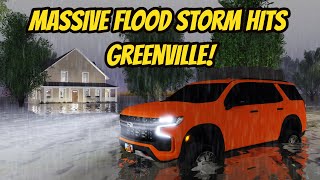 Greenville Wisc Roblox l HUGE FLOOD RAIN STORM Tornado Special F3X Roleplay [upl. by Harbard]