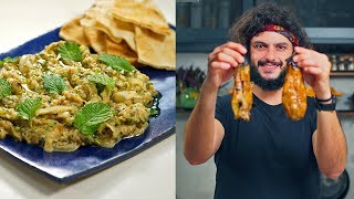 COMO FAZER BABAGANOUSH  Receitas do Líbano  Mohamad Hindi [upl. by Ffilc]