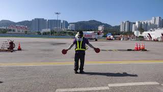 Malindo Airways ATR 72  600 arrival  taxi at Penang International Airport [upl. by Roxane]