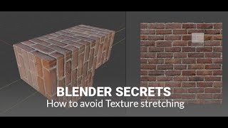 Daily Blender Secrets  How to avoid Texture stretching [upl. by Reggie]