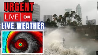 Hurricane Milton Barrels Towards Florida Ahead of Landfall LIVE [upl. by Odnamla473]