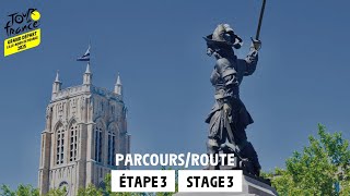 ParcoursRoute  Stage 3  Tour de France 2025 [upl. by Kcirret]