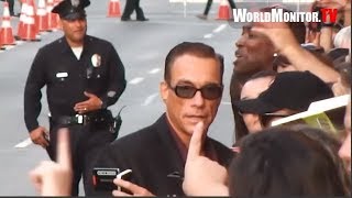 JeanClaude Van Damme Bianca Bree Van Damme at Expendables 2 LA film premiere [upl. by Stephani]