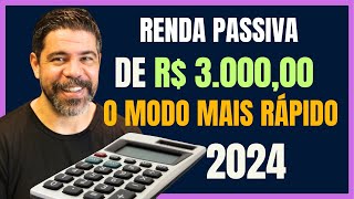 COMO RECEBER RENDA MENSAL DE R 3 MIL REAIS DE RENDIMENTO TODOS OS MESES O JEITO MAIS RÁPIDO [upl. by Neemsay129]