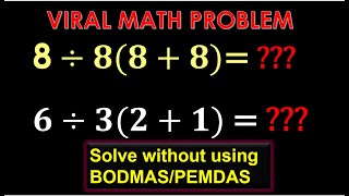 Can You Solve this 8÷888 without using BODMASPEMDAS [upl. by Assennav313]