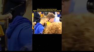 When Curry met his high school teacherhis reaction was so real shorts nba basketball curry [upl. by Bryner]