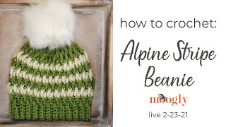 Alpine Stripe Beanie Tutorial  Live [upl. by Maryanna909]