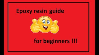 How to use epoxy resinFor beginners [upl. by Dicky]