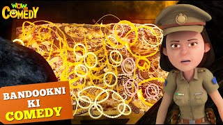 Zameen से nikala Bandookni ने Sona  Cartoons for KidsBandookni Ki Comedy  Wow Kidz Comedy spot [upl. by Florina]