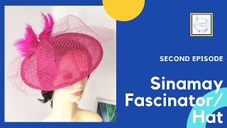 Sinamay Fascinator Hat Tutorial in 6 steps  Handmade Millinery Hatmaking [upl. by Darach566]