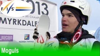 2013 VossOslo FIS Freestyle World Ski Championships mens moguls finals highlights [upl. by Chelsy]