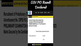 SBI PO Phase I Result 2023 Declared sarkariresult How to Check Result at Sarkari Result Watch This [upl. by Norda]