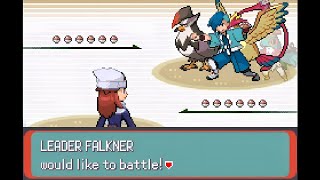 Pokemon Scorched Silver Post Game  Gym Leader Falkner Rematch Doubles [upl. by Faythe]