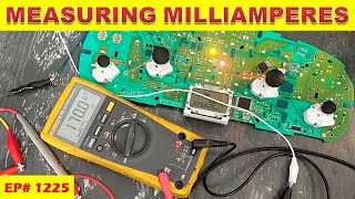 1225 Measuring milliamperes current using digital multimeter [upl. by Nolla312]