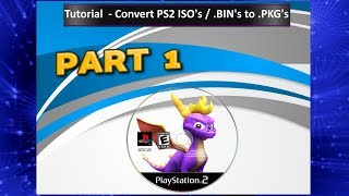 PS3 tutorial  Convert PS2 ISO  BIN files to PS2 Classics  ISOBINENC file for PKG [upl. by Tarton]