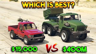 GTA 5 ONLINE  CHEAP VS EXPENSIVE WHICH IS BEST MILITARY [upl. by Anemolif]