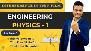 Interference In Thin Film Of Uniform Thickness  Engineering Physics1 [upl. by Drugge]