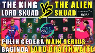 ICONIC BAGINDA BRAITHWAITE VS ICONIC MESSI 102 EFOOTBALL PES 2021 MOBILE LORD SKUAD VS SKUAD 5056 [upl. by Nilya]