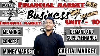 class 12th business studies chapter no 10  Financial Market  part 1  202425 [upl. by Lucilia]