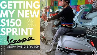 Getting my New Vespa Sprint S150 [upl. by Nidnarb512]