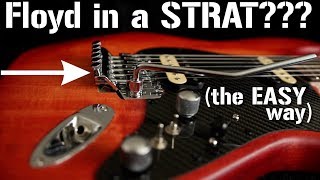 The COMPLETE DIY guide to installing a FLOYD ROSE Tremolo in a Stratocaster [upl. by Josie]