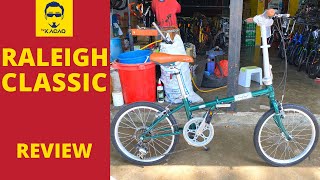 RALEIGH CLASSIC Shimano 7 Speed Steel  Folding Bike Malaysia Basikal Sepeda Lipat Review [upl. by Garvey]