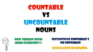 Sustantivos contables y no contables en inglés Countable and uncountable nouns [upl. by Suchta17]