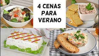 4 Recetas para verano ¡fáciles fresquitas y deliciosas [upl. by Amasa19]