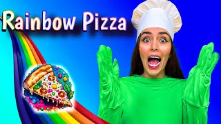 How to cook rainbow pizza [upl. by Litsyrk]