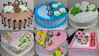 New Decorate Cake Designing Happy Birthday Cake Top Cake Video New Flowers Cake [upl. by Nesbitt]