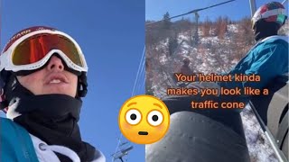 EMBARASSING PEOPLE ON THE SKI LIFT [upl. by Suilienroc813]