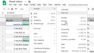 How to change date format in Google sheets [upl. by Wernick213]