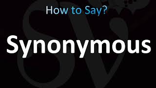 How to Pronounce Synonymous CORRECTLY [upl. by Tacy177]