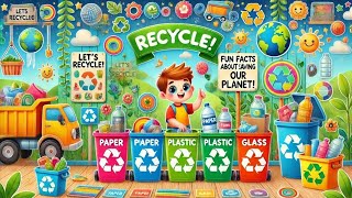 Lets Recycle Fun Facts About Saving Our Planet 🌎♻️ [upl. by Enairda275]