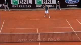 Gulbis Clocks Hot Shot Forehand Past Nadal [upl. by Ffoeg]