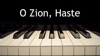 O Zion Haste  piano instrumental hymn with lyrics [upl. by Nylarad]