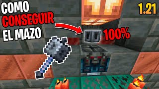 Truco Como Conseguir El Mazo en Minecraft 121 Java y Bedrock 😎 [upl. by Anitnuahs]