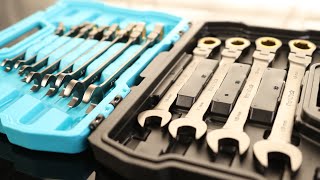 DURATECH AntiSlip FlexHead Ratcheting Wrench Set Combination Wrench Set 12Piece 72Tooth [upl. by Del]