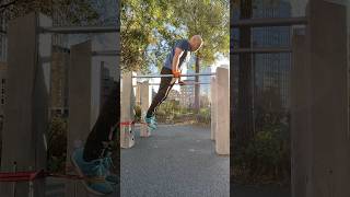 Resistance band functional exercise idea outdoorfitness strengthcoach nogymrequired strength [upl. by Lertram966]